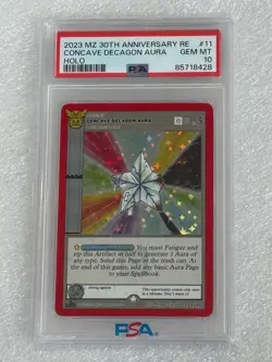 PSA 10 Metazoo 30th ANNIVERSARY CONCAVE DECAGON AURA HOLO 2023 tcg card pokemon - Image 1