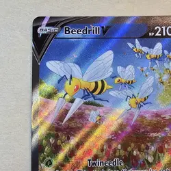Beedrill V 161/189 Astral Radiance Alternate Art Pokemon Card English Mint - Image 2