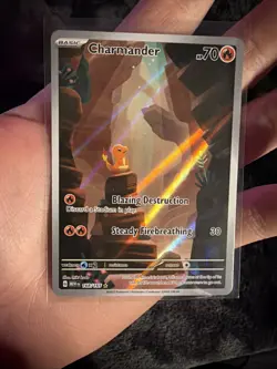 Pokemon TCG Scarlet & Violet Charmander Holo Card 168/165 NM/M Condition - Image 4