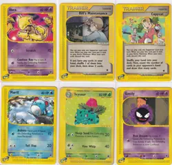 Pokemon Expedition Non Holo Lot 6 Cards - Image 1
