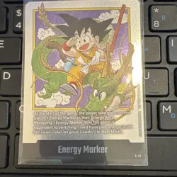 Bandai Dragon Ball Super Card Game Energy Marker Son Goku Shenron Regular E-42 - Image 1