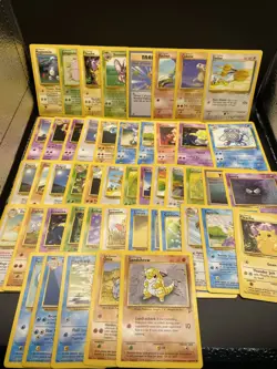 Vintage Pokemon Bulk Lot Base Set 2 Mix 40+ Cards WOTC TCG Pikachu Squirtle - Image 1