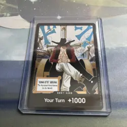 One Piece CCG Mihawk Don!! Card The Azure Sea's Seven Secret Foil OP14 NM - Image 1