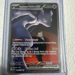 Pokemon TCG Team Rockets Mewtwo EX Full Art English Edition Card 281/217 - Image 1