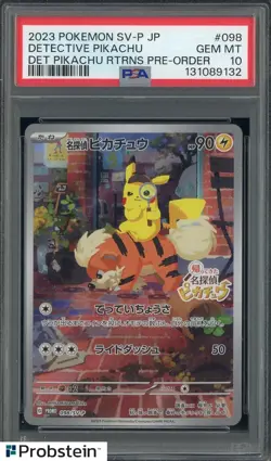 Detective Pikachu 098/SV-P Promotional Cards PSA 10 GEM MINT - Image 1