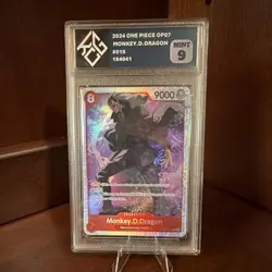 One Piece CCG Monkey.D.Dragon 015 OP07 King Card Grading 9 Mint - Image 1