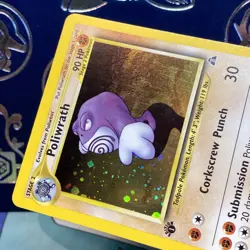 Pokemon Cards: Neo Discovery 1st Edition Rare Holo: Poliwrath 9/75 WOTC NM - Image 4