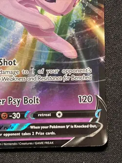 Espeon V SWSH201 Sword & Shield Black Star Promo Holo Pokemon Card NM #2 - Image 3