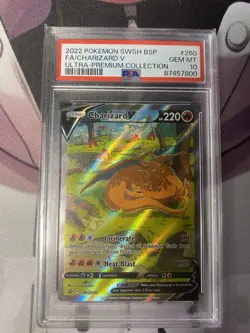 Charizard V SWSH260 SWSH: Sword & Shield Promo Cards Holo PSA 10 - Image 1