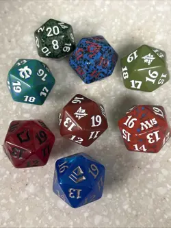Magic The Gathering Spin Down Dice, Various Sets, D20 - Image 1