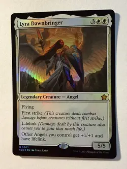 MTG Lyra Dawnbringer [Foundations] Foil Near Mint Magic - Image 1