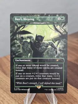 MTG - Bast's Blessing - Foil Secret Lair x Marvel Black Panther SLD 1749 - Image 1