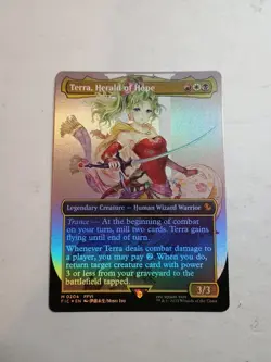 Terra, Herald of Hope (Borderless) -Foil Near Mint + MTG Commander - Image 1