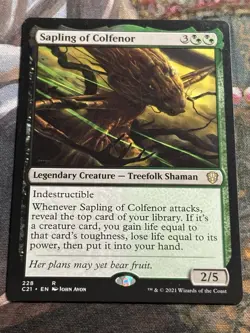 MTG - 1x Sapling of Colfenor - Commander 2021 NM - Image 1