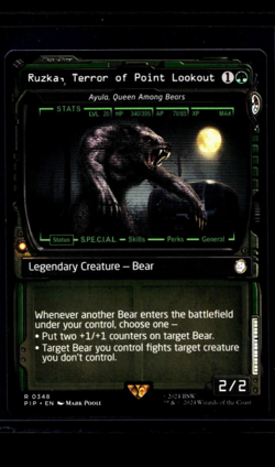 MTG Magic The Gathering PIP Fallout Showcase #348 Ruzka Terror of Point Lookout - Image 1