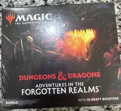 NEW SEALED Magic the Gathering D&D Draft Booster Adventure of Forgotten Realms - Image 1