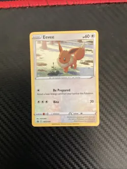 Pokemon TCG - Eevee SWSH190 Black Star Promo Holo NM - Image 1