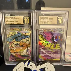 Pokemon Mega Dragonite ex & Mega Gengar ex Japanese Mega Attack Rare Holo CGC P… - Image 1