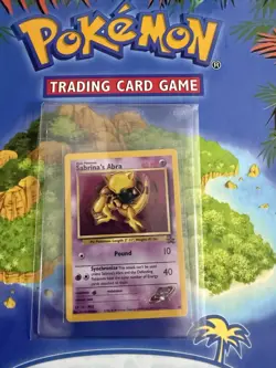 Pokemon TCG Sabrina's Abra 19/53 Wotc black star 🌟 Promo NEAR MINT - Image 2