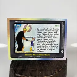 Topps Pokemon Ep 14 electric Shock Showdown TV Animation edition Nm - Image 2