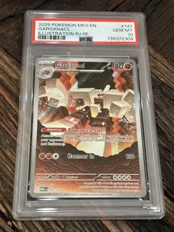 2025 POKEMON MEG EN-MEGA EVOLUTION ILLUSTRATION RARE #147 GARGANACL PSA 10 - Image 1