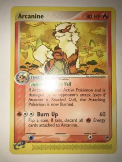 Arcanine 15/100 EX Sandstorm Non Holo Rare Pokemon Card - Image 1