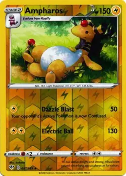 Pokemon - Ampharos - 057/189 - Rare - Reverse Holo - Sword & Shield - Darkness A - Image 1