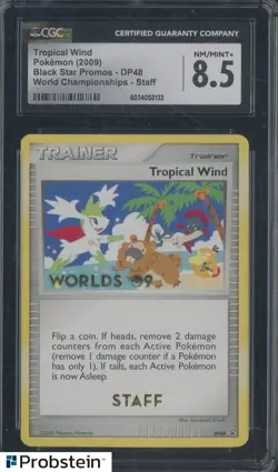 2009 Pokemon Black Star Promos World Championships DP48 Tropical Wind BGS 8.5 - Image 1