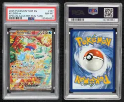 Keldeo ex Special Illustration Rare Pokemon White Flare WHT PSA 8 - Image 3