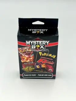 *NEW* Pokemon Team Rocket Mystery Box 3 Booster Packs Seeded Chase Pack Sealed - Image 1