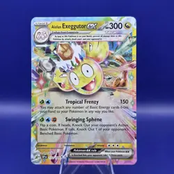 Alolan Exeggutor ex 133/191 Double Rare Pokemon SV08: Surging Sparks NM - Image 1