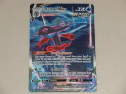 2021 Pokemon SWSH Fusion Strike SECRET RARE #266 Inteleon VMAX HOLO ALT ART SEC - Image 1