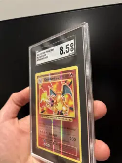 2016 Pokemon Evolutions Charizard Reverse Hollo Foil SGC 8.5 🔥 - Image 3
