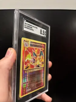 2016 Pokemon Evolutions Charizard Reverse Hollo Foil SGC 8.5 🔥 - Image 4