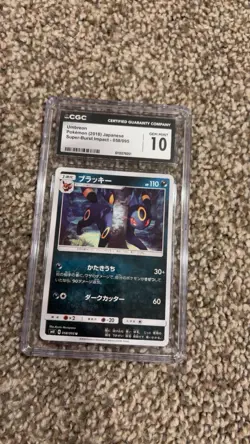 Pokemon Umbreon CGC 10 Graded Card 2018 Super-Burst Impact Japanese #058/095 - Image 1