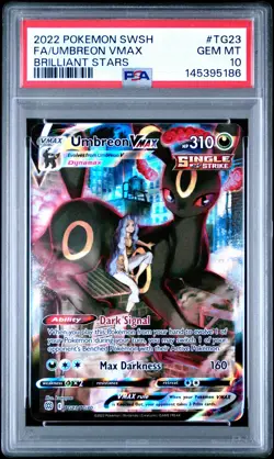Umbreon Vmax TG23 Brilliant Stars Pokemon PSA 10 *186 - Image 1