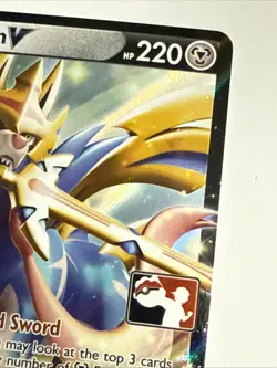Pokemon TCG Zacian v Prize Pack Series One 138/202 Holo Ultra Rare - Image 4