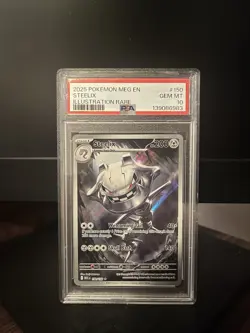 Pokemon 2025 Mega Evolution Steelix Illustration Rare PSA 10 - Image 1