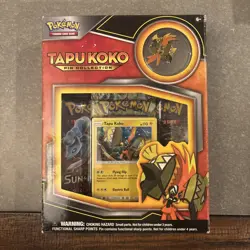 Pokemon TAPU KOKO Pin Collection Box Factory Sealed - Image 1