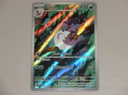 2024 Pokemon S&V Temporal Forces RARE Illustration #176 Arbok HOLO IR - Image 1
