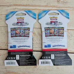 Pokemon TCG Scarlet Violet Stellar Crown Sleeved Booster Blister Pack - Image 2