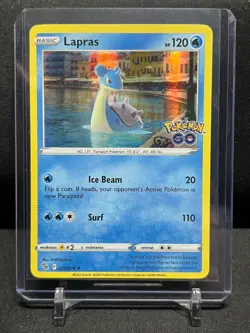 Lapras 023/078 Holo Rare Pokemon 2022 Sword & Shield GO NM - Image 1
