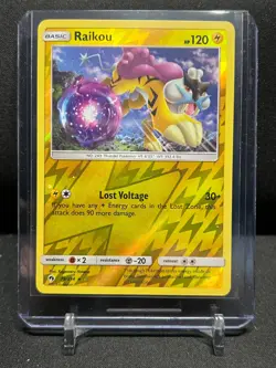 Raikou 79/214 Reverse Holo Rare Pokemon 2018 Lost Thunder - LP - Image 1