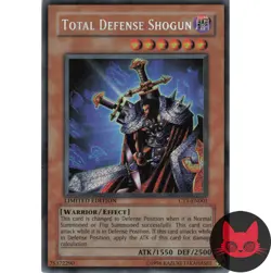 Yugioh Total Defense Shogun CT1-EN001 Secret Rare Limited Edition LP - Image 1
