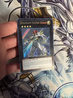 (HE) Evilswarm Exciton Knight LVAL-EN056 Yu-Gi-Oh Secret 1st Ed VLP (1) - Image 2