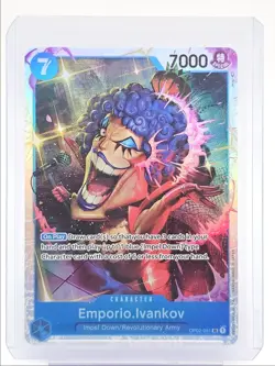 EMPORIO IVANKOV 2023 ONE PIECE PARAMOUNT WAR SUPER RARE #OP02-051 Q5600 - Image 1