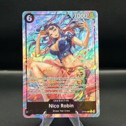 Bandai One Piece CCG Nico Robin OP12-087 Legacy Alt Art Foil SR 6 Cost 7000 - Image 1