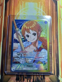 Nami (041) (Alternate Art) OP11-041 A Fist of Divine Speed Foil - Image 1