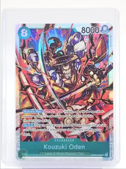 KOUZUKI ODEN 2023 ONE PIECE PARAMOUNT WAR SUPER RARE A #OP02-030 Q5600 - Image 1