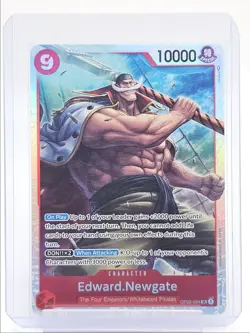EDWARD NEWGATE 2023 ONE PIECE PARAMOUNT WAR SUPER RARE C #OP02-004 Q5600 - Image 1